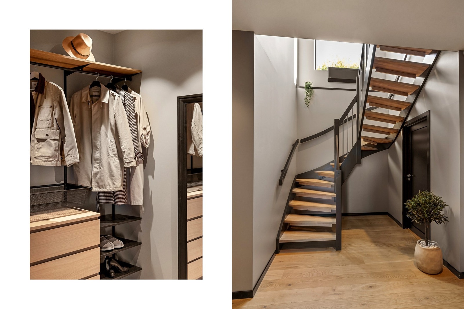 Vi beveger oss ned i 1.etasje. Her finner man to soverom, kjellerstue/garderoberom, bad, vaskerom og entrè Galleribilde