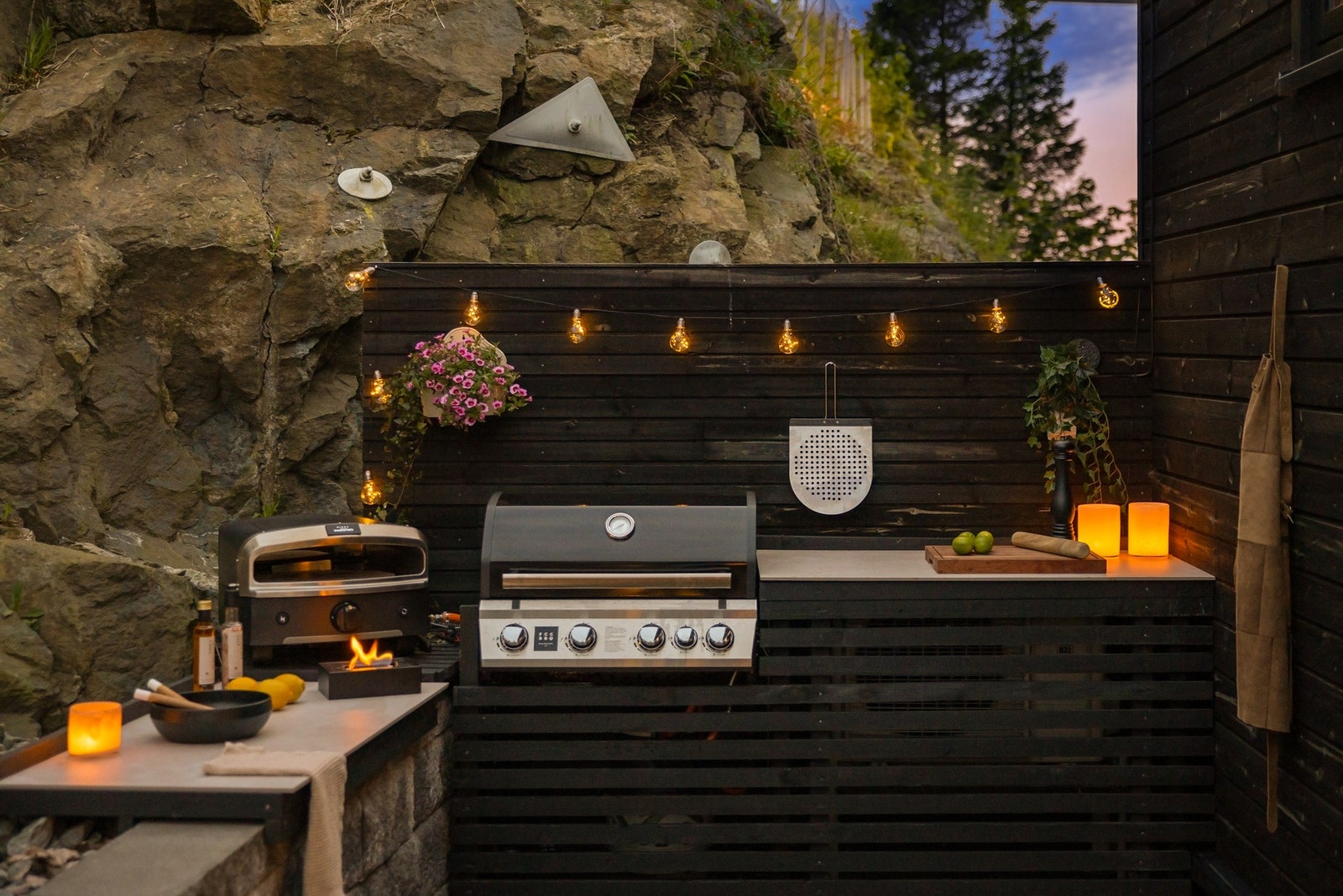 Flott og praktisk utekjøkken Galleribilde