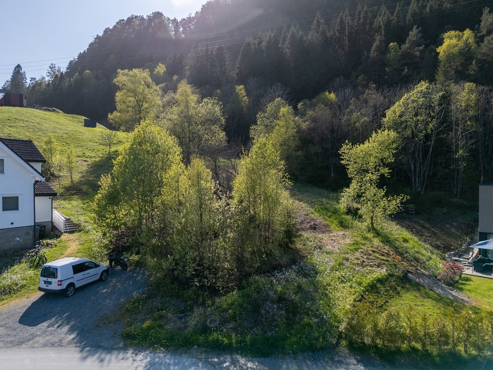Tomten kan fritt besiktiges. Galleribilde