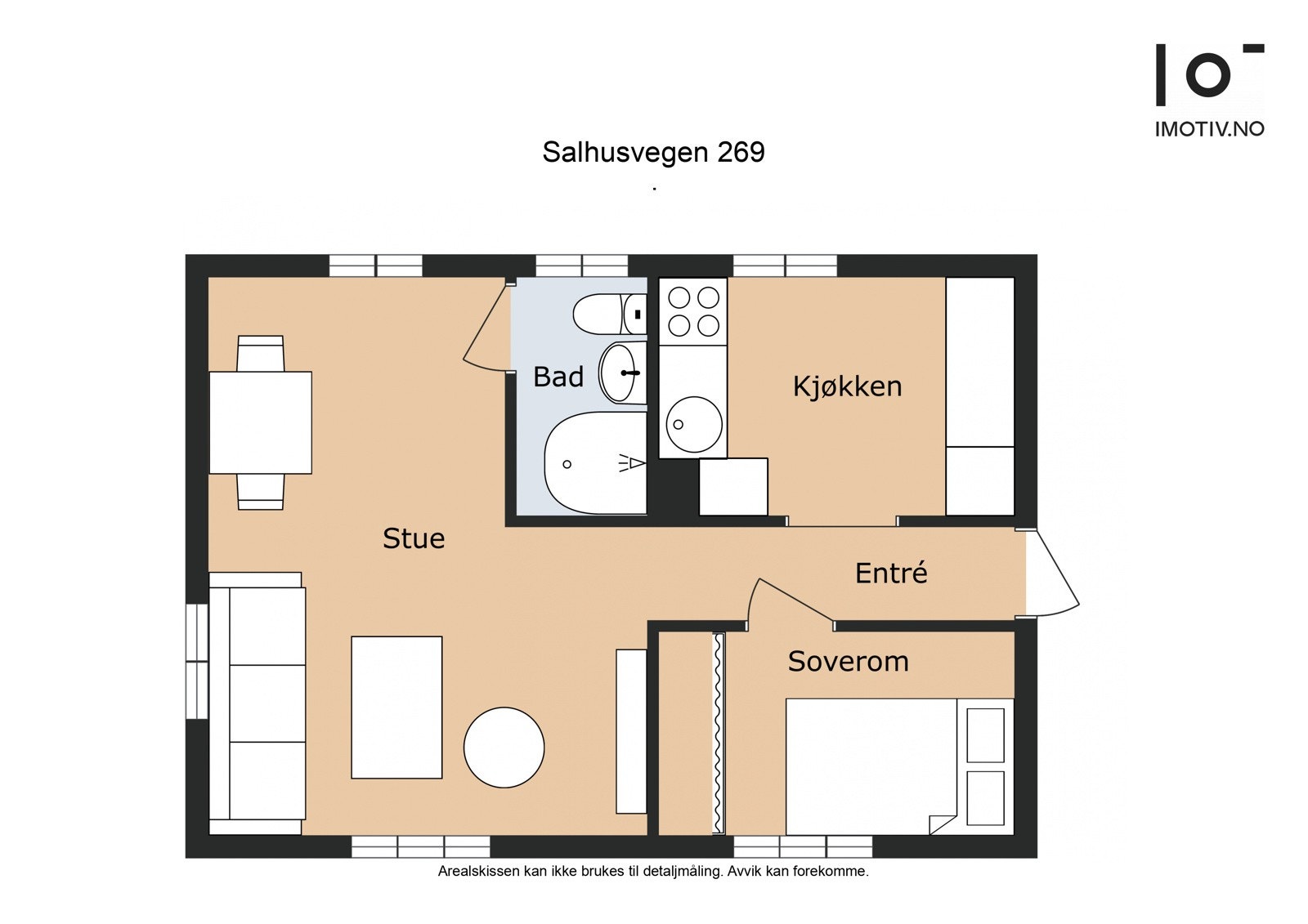 Optimalt utnyttet leilighet Galleribilde