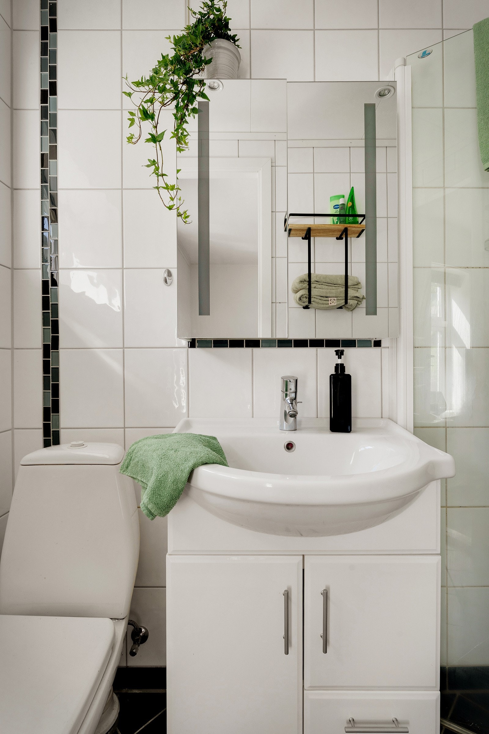 Badet er lite og areal effektivt Galleribilde