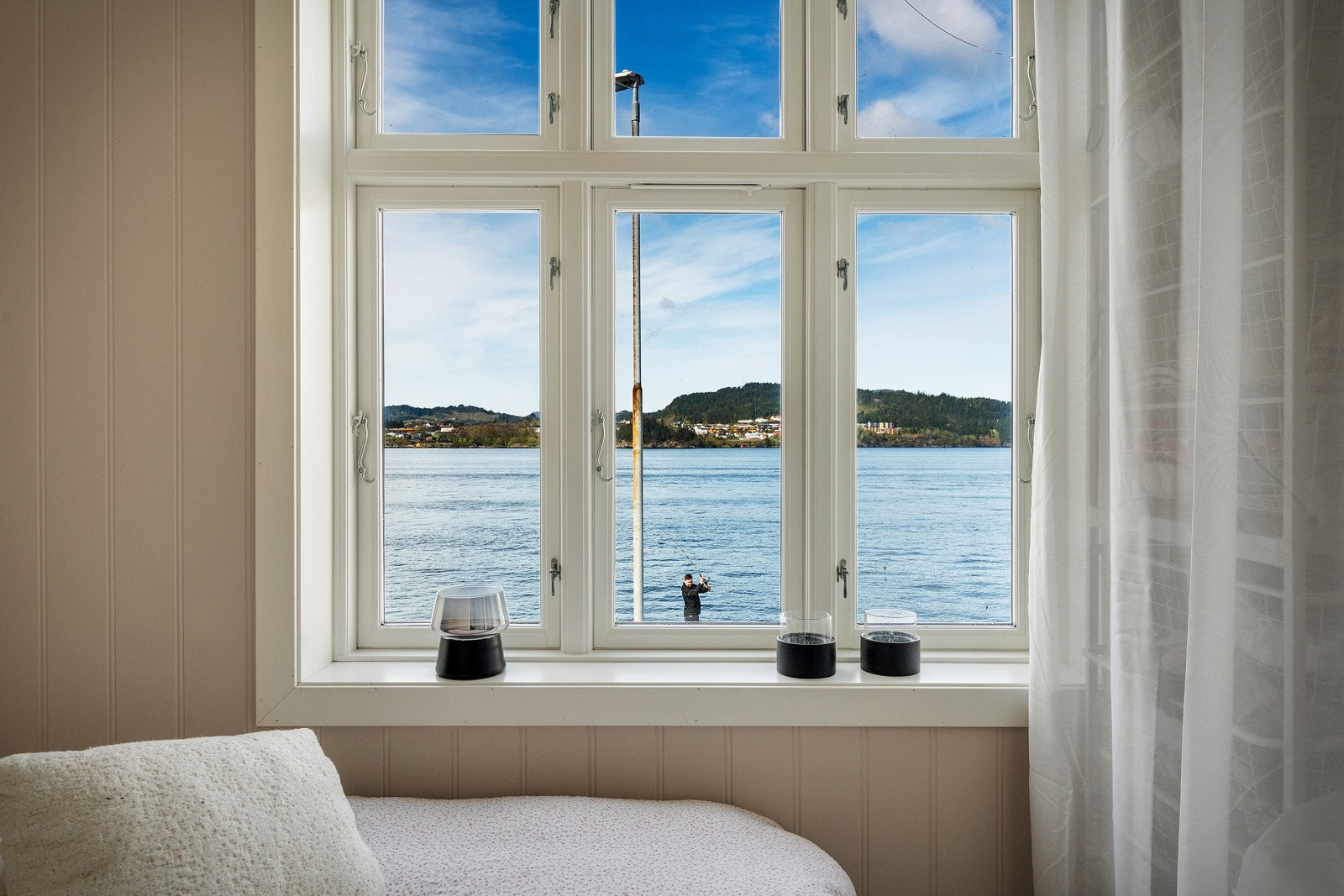 Her kan man finne roen og se på det maritime livet. Galleribilde