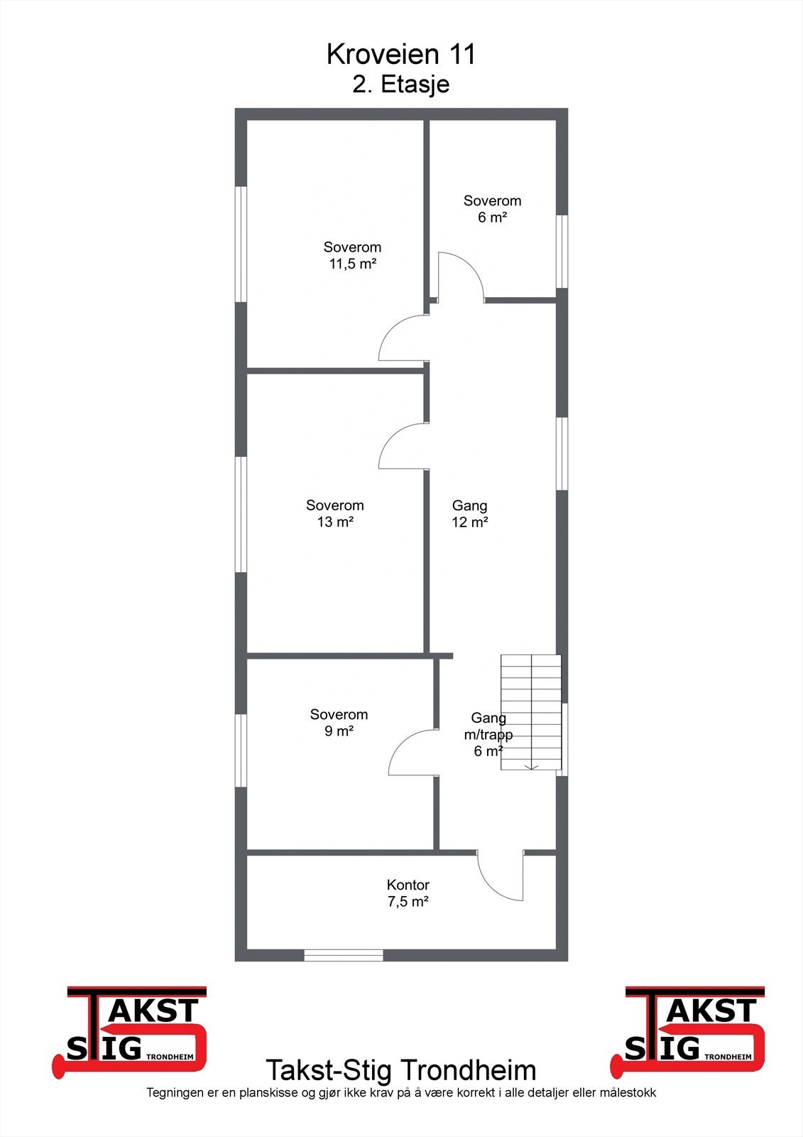 Planskisse - 2. etasje Galleribilde
