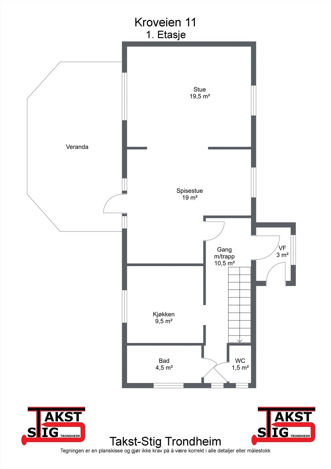Planskisse - 1. etasje Galleribilde
