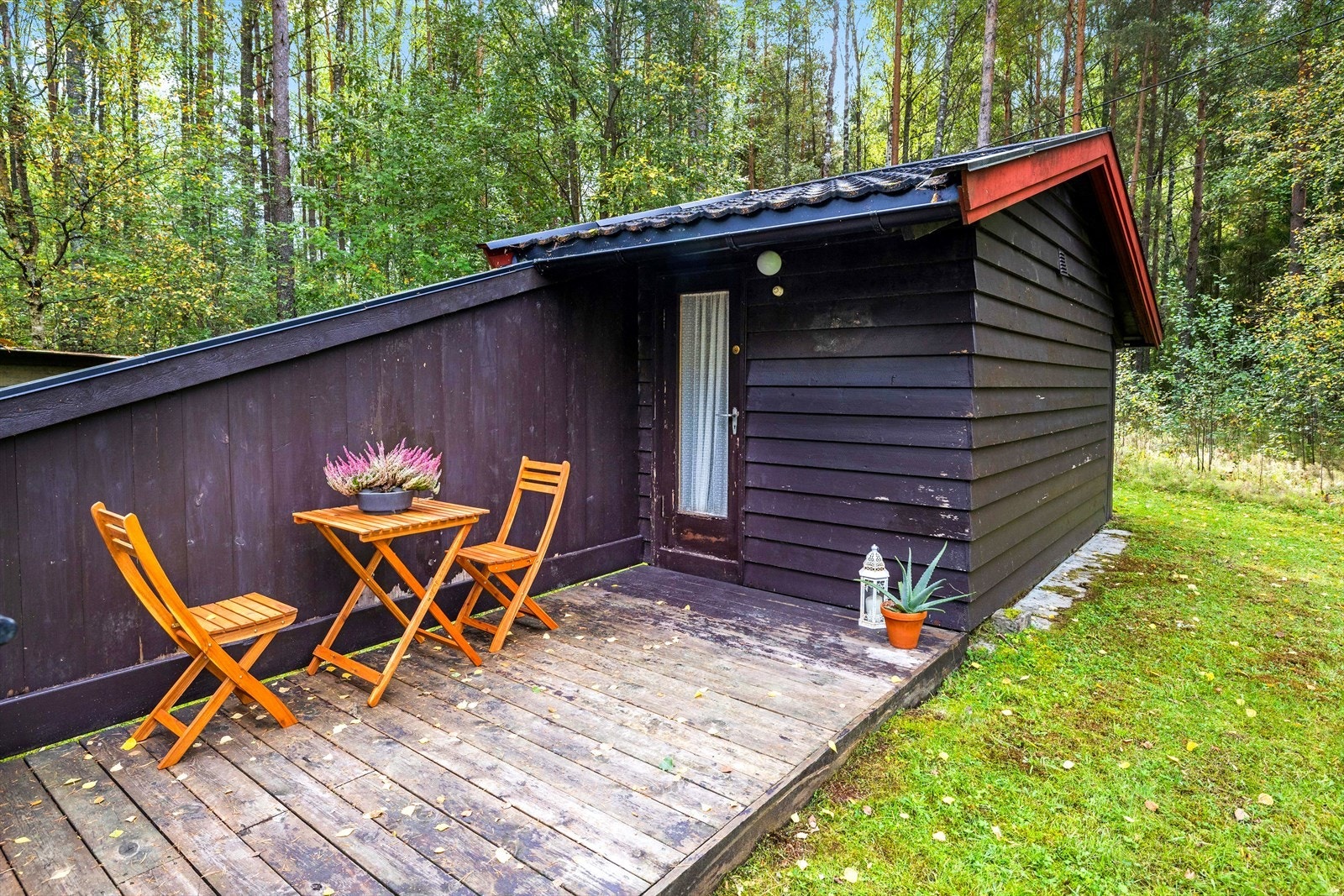 Uteplass med levegg Galleribilde
