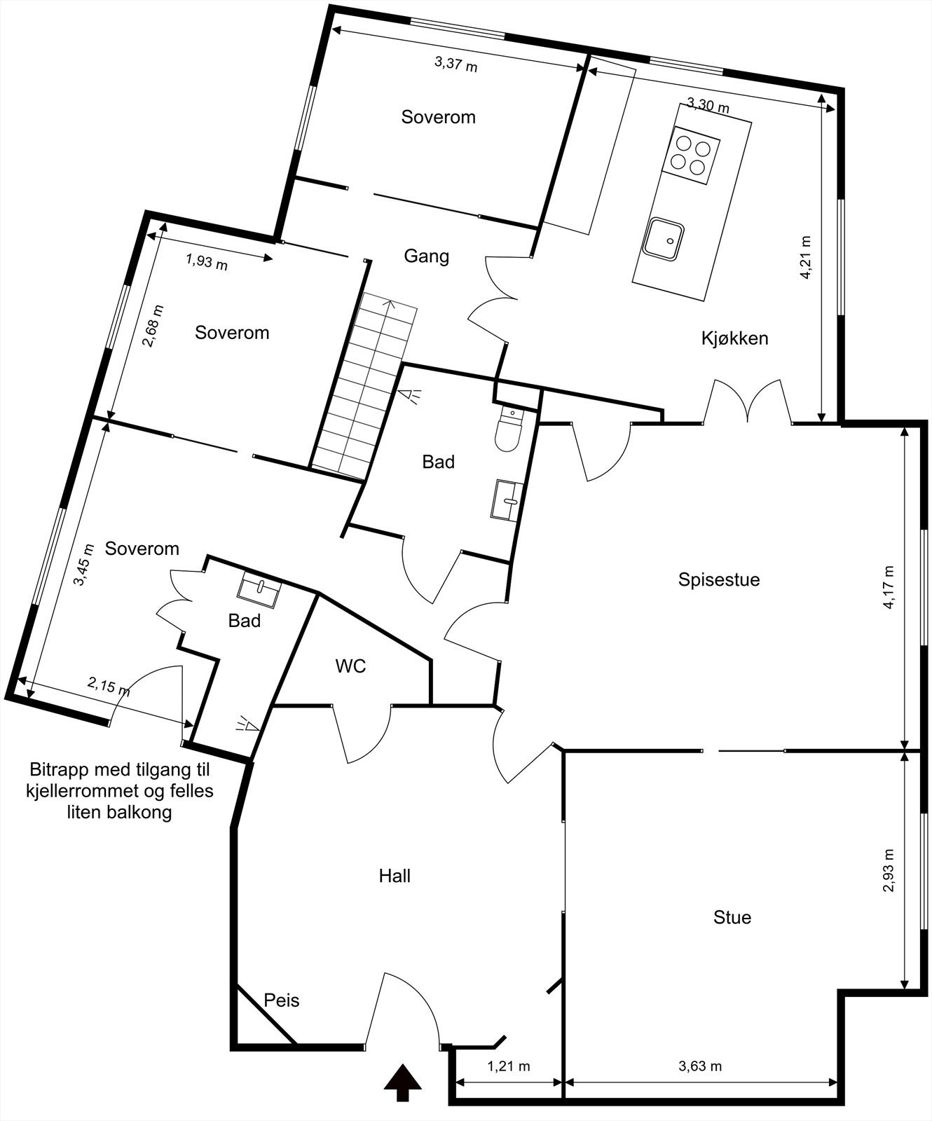 Plantegning Galleribilde