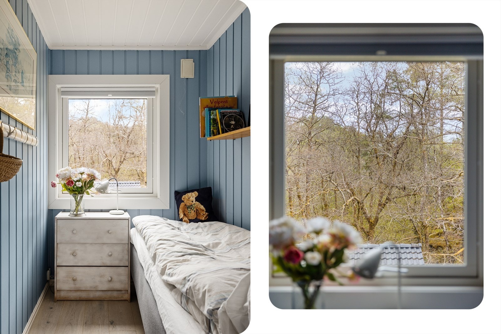 Her er det plass til å innrede med seng og nattbord. Galleribilde