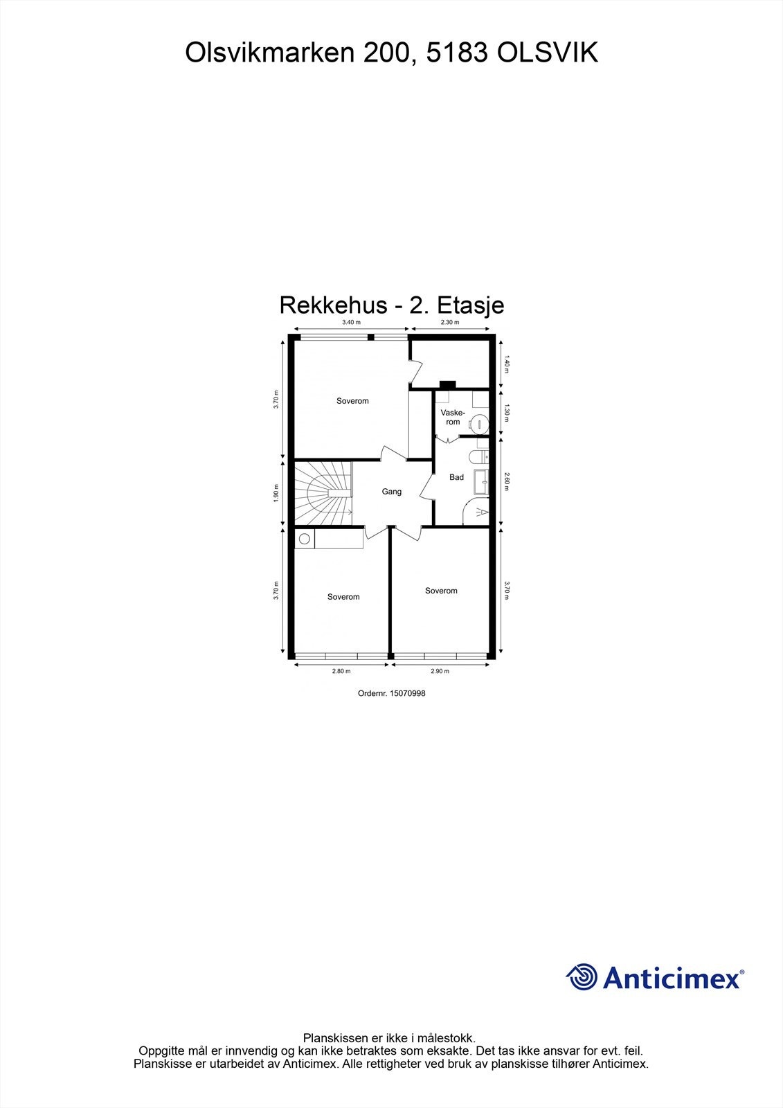 Plantegning 2. etasje Galleribilde