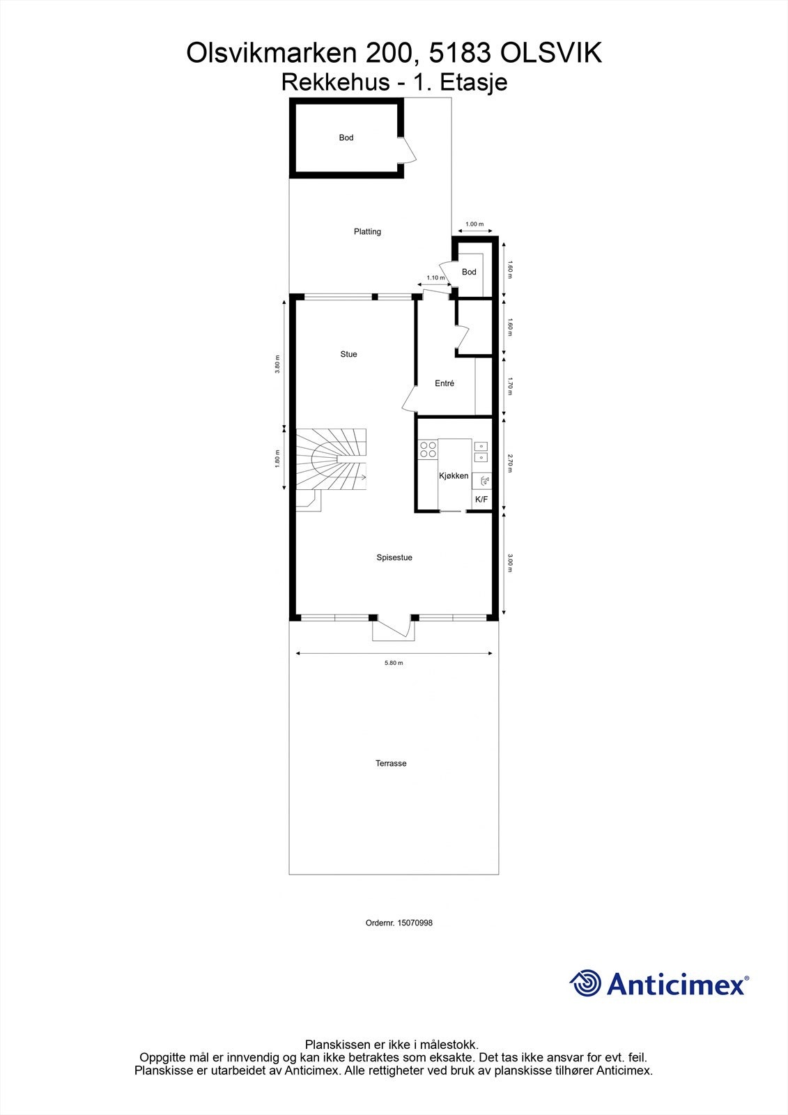 Plantegning 1. etasje Galleribilde