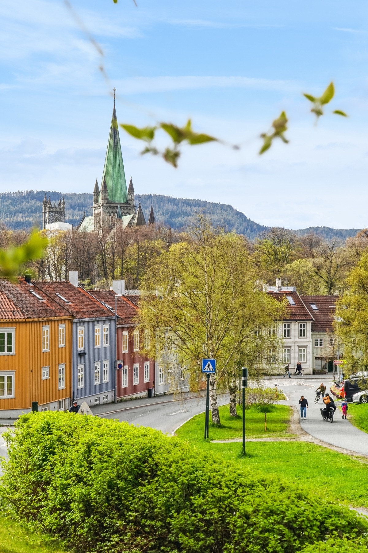 Fra boligen har du utsikt mot koselige Bakklandet og Nidarosdomen. Galleribilde