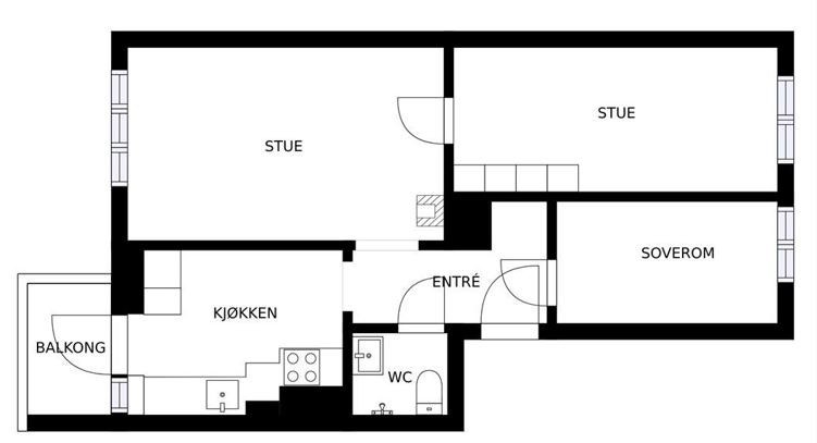 Plantegning Galleribilde