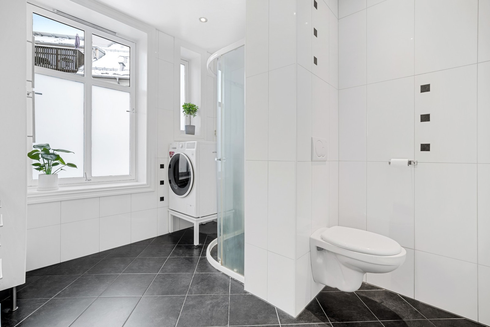 Her kan man også installere egen vaskemaskin. Galleribilde