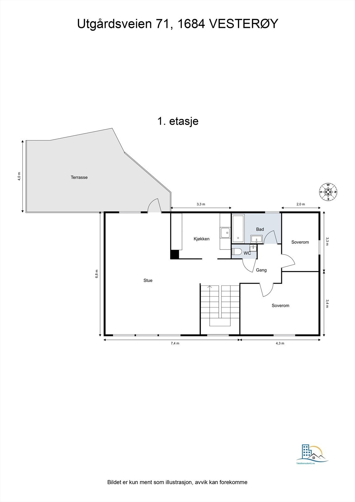 Veiledende skisse av første etasje. Galleribilde