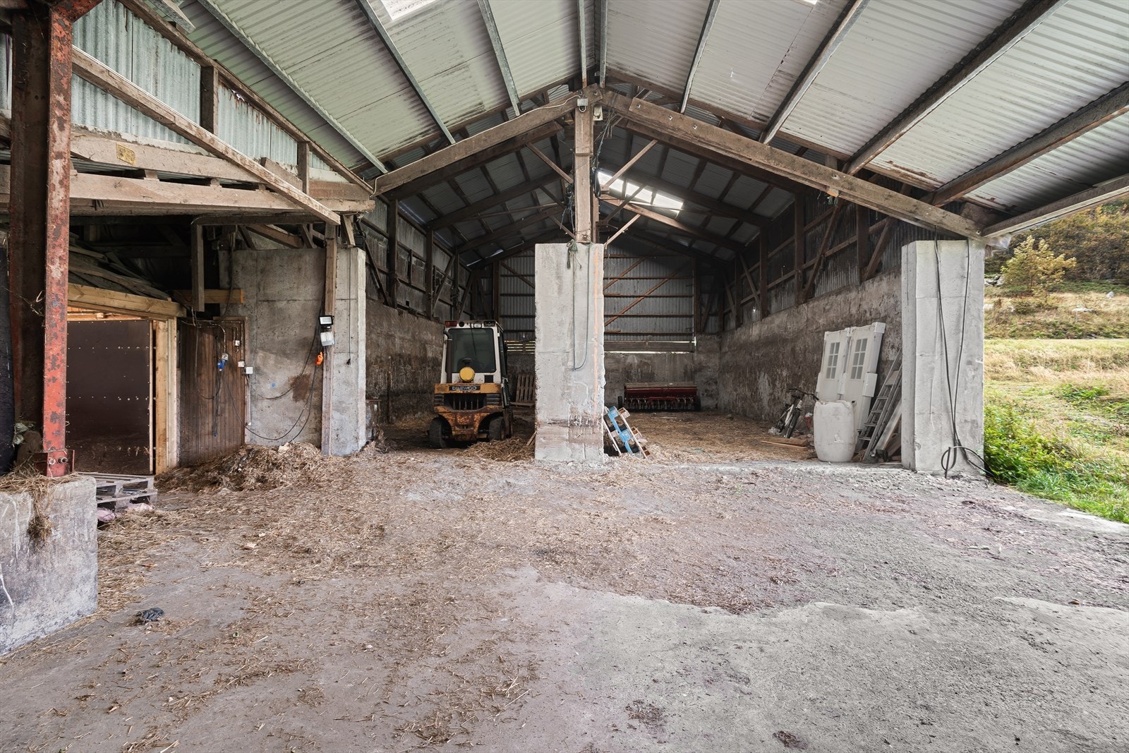 Fjøset er fult funksjonelt. Galleribilde