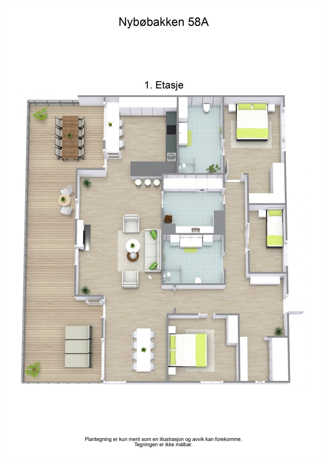 3 D plantegning Galleribilde