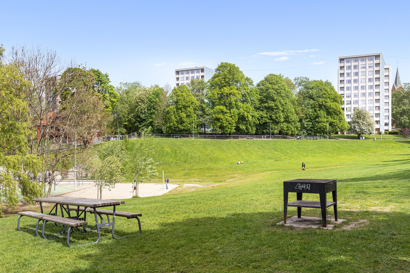 Marienlystparken ligger i nær tilknytning til boligen. Galleribilde