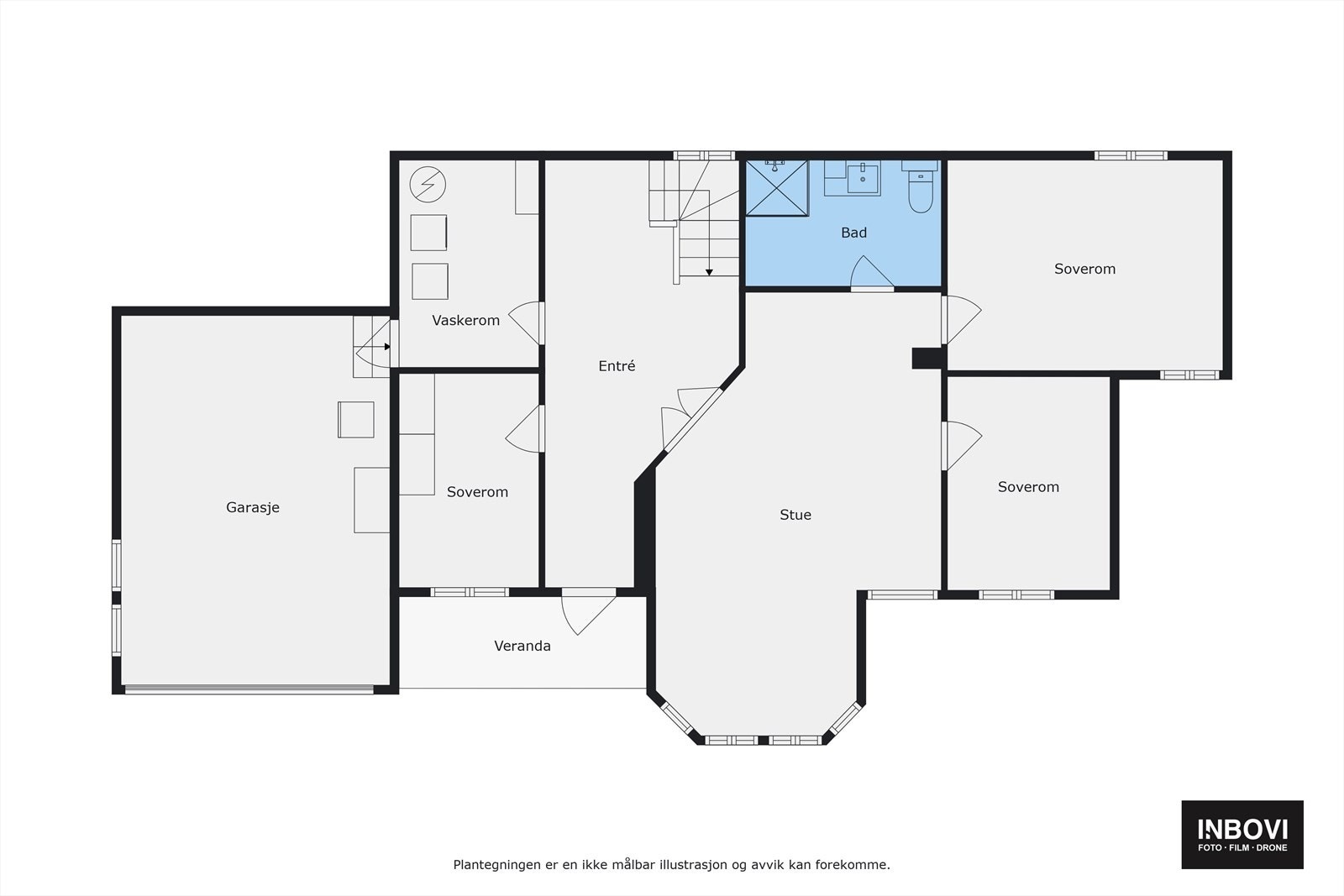 Plantegning underetasje Galleribilde