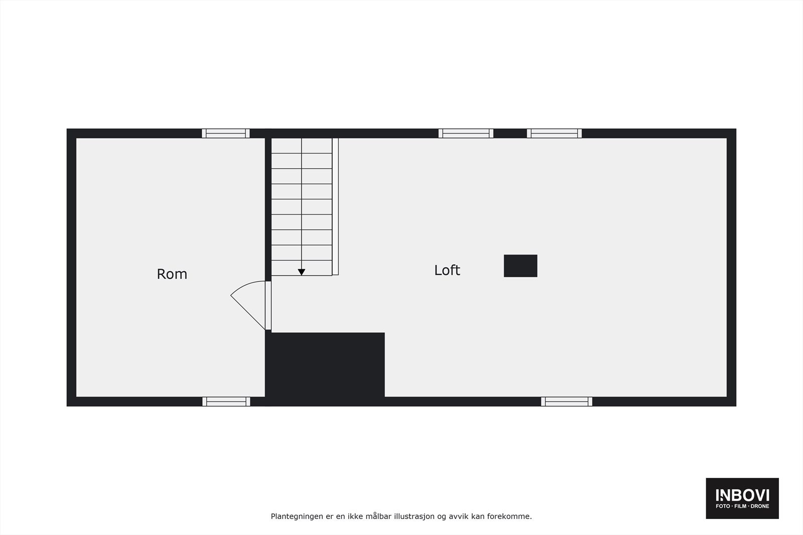 Plantegning loftetasje Galleribilde