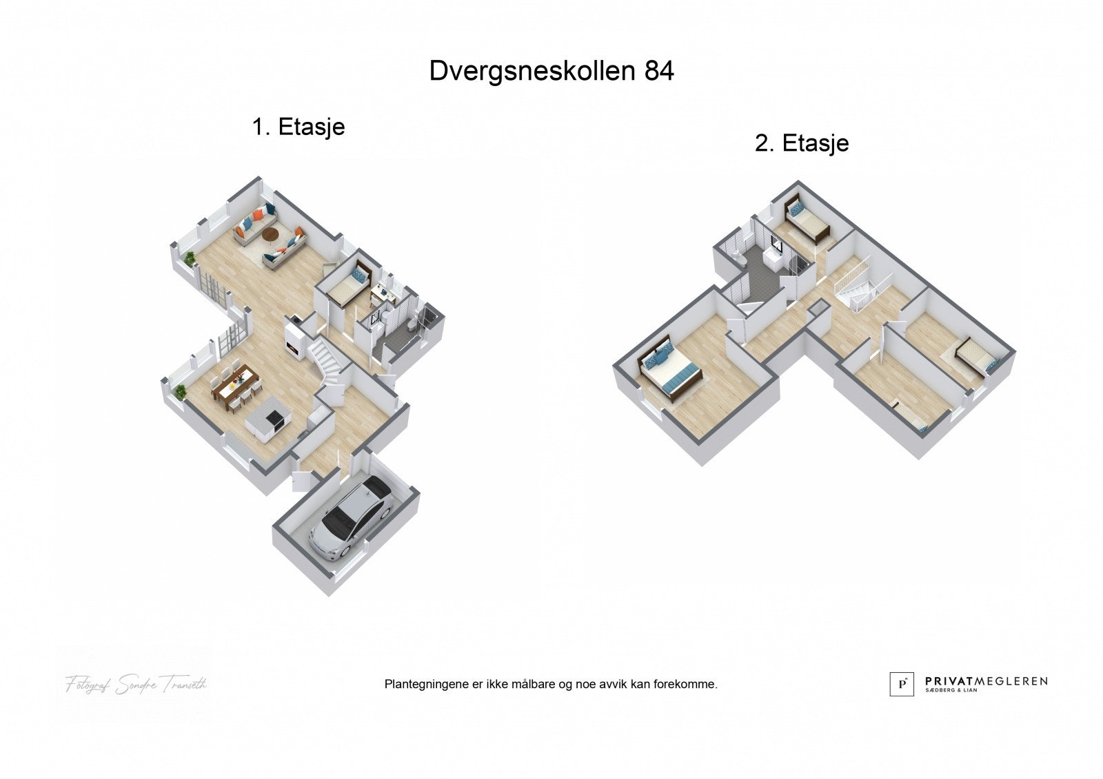 - 3D plantegning (ikke målbart) - Galleribilde