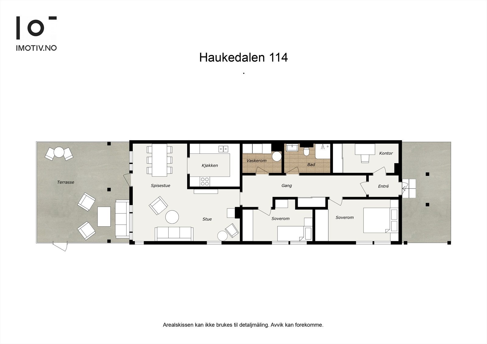 - Planløsning, i tillegg har leiligheten en ekstern bod i samme etasje - Galleribilde