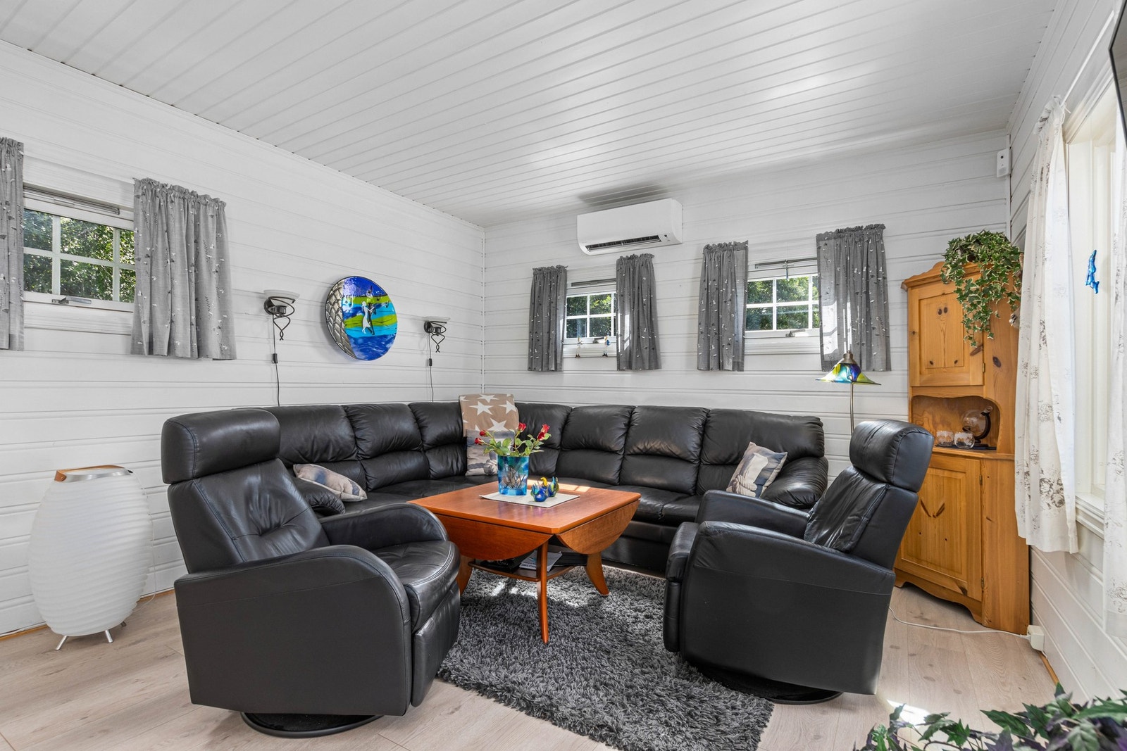 Stue. Varmepumpe installert. Galleribilde