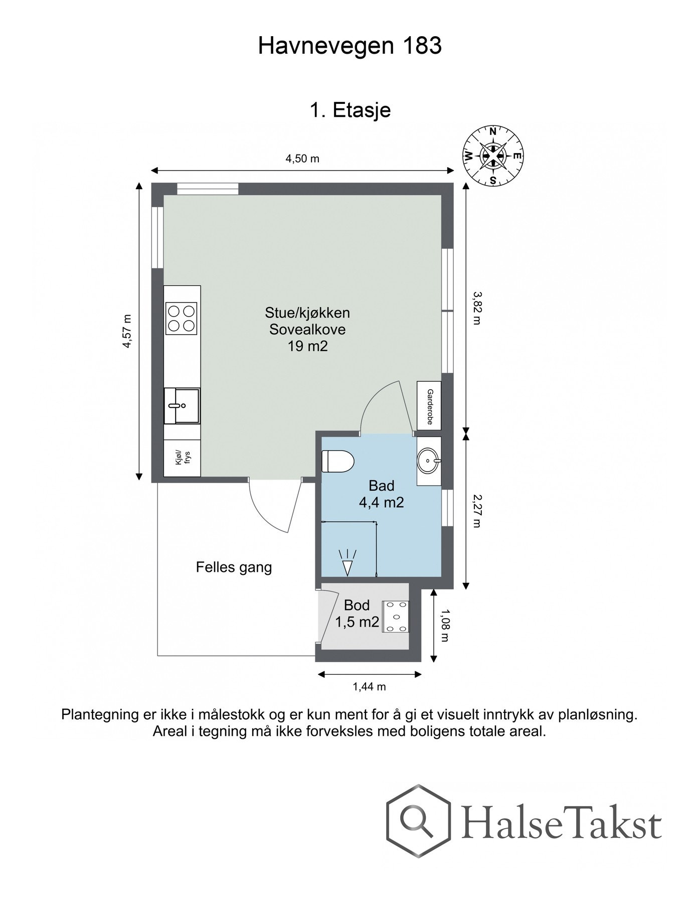 Planskisse Galleribilde