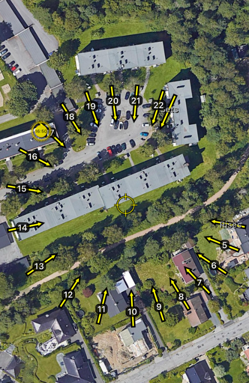 Illustrasjon av solforholdene midtsommers. Galleribilde