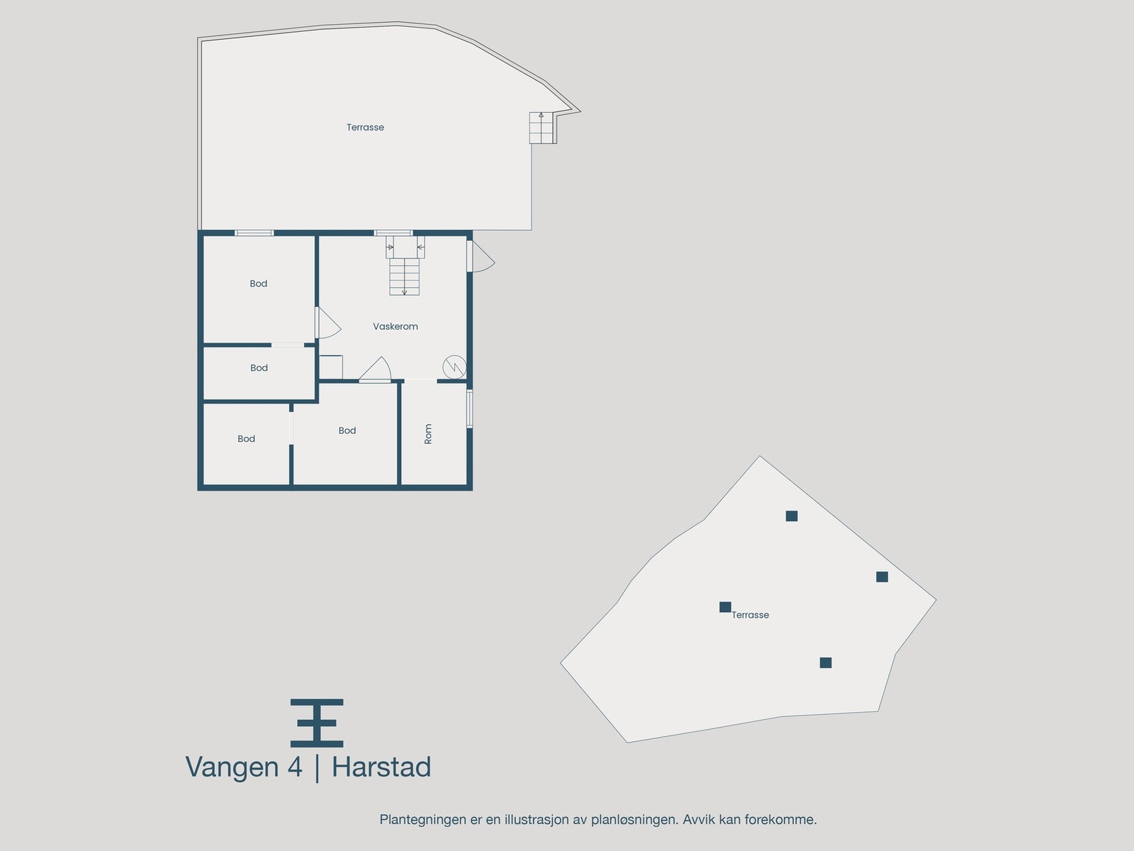 Plantegning kjeller Galleribilde