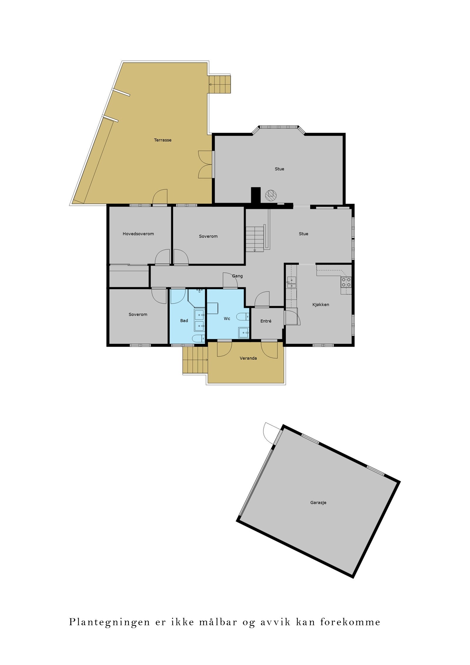 Veiledende plantegning 1. etasje. Galleribilde