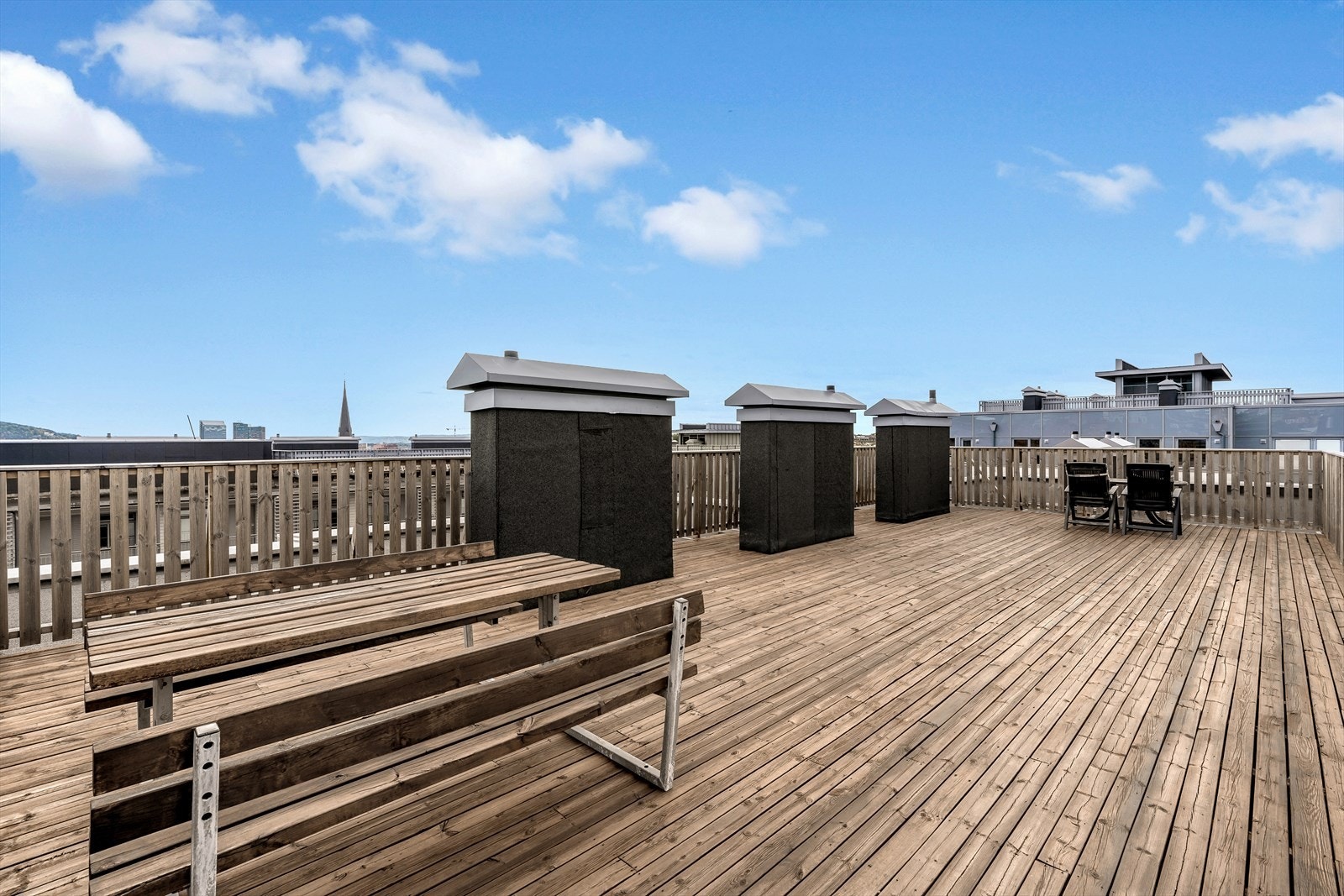 Felles takterrasse med flott utsikt Galleribilde