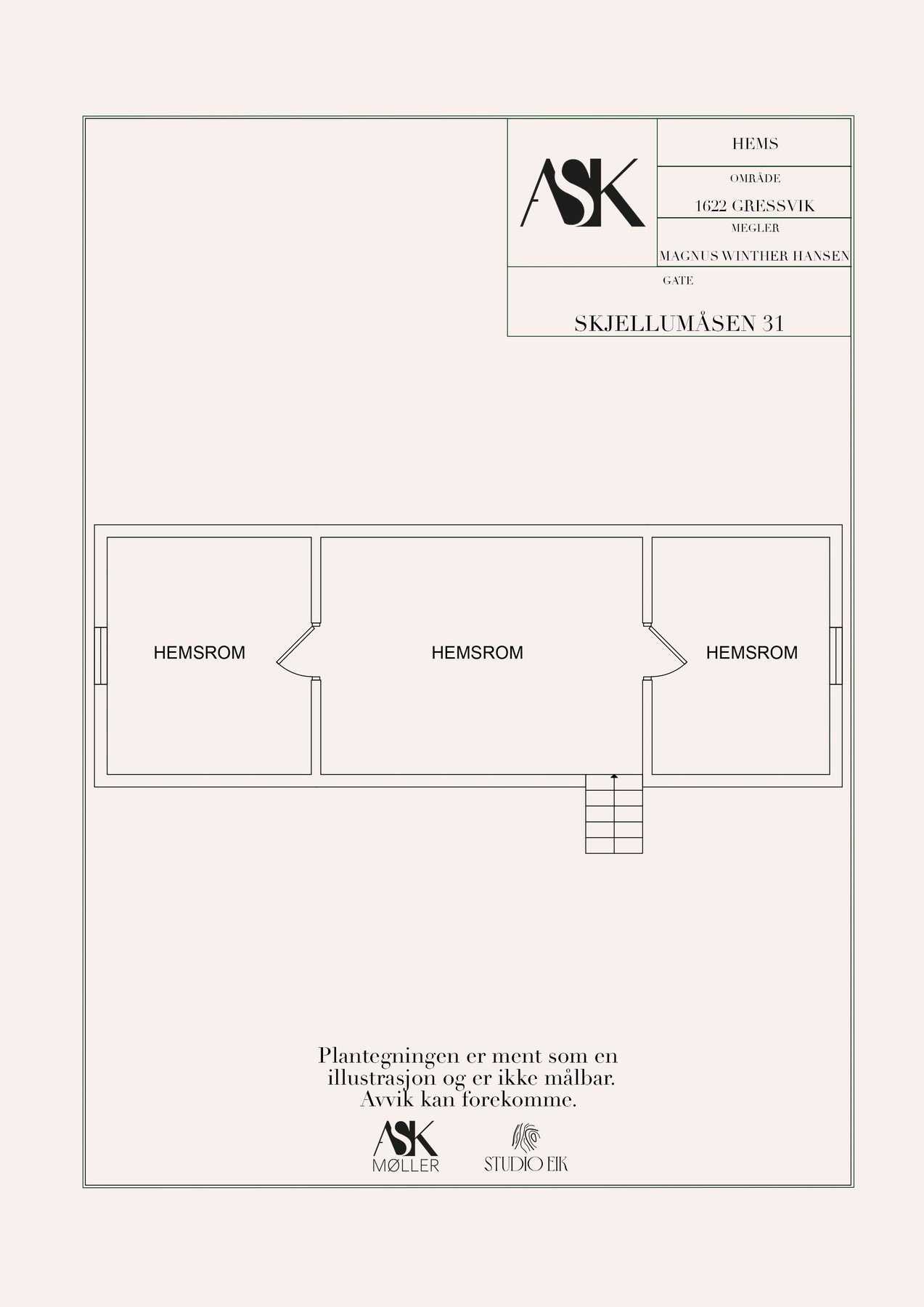 Plantegning hems Galleribilde