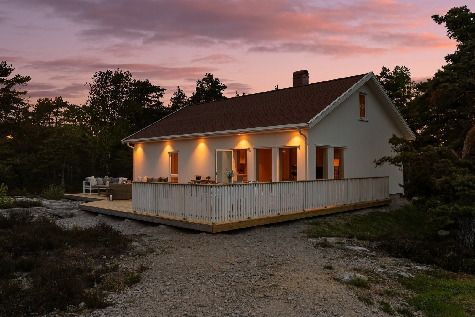 Hytten ble ferdigstilt i 2022 Galleribilde