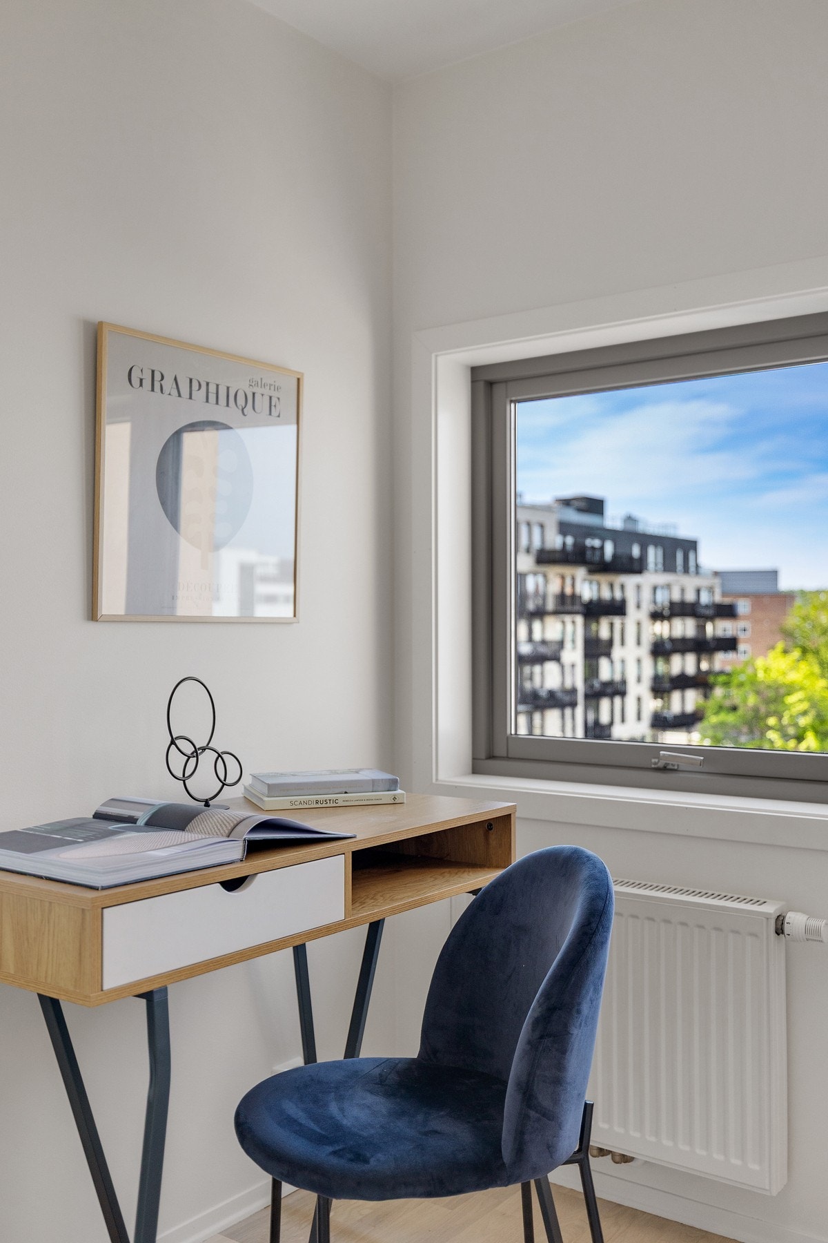 Her er det plass til skrivepult. Galleribilde