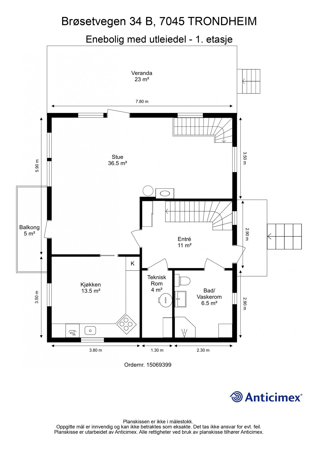 Plantegning - 1.etasje Galleribilde