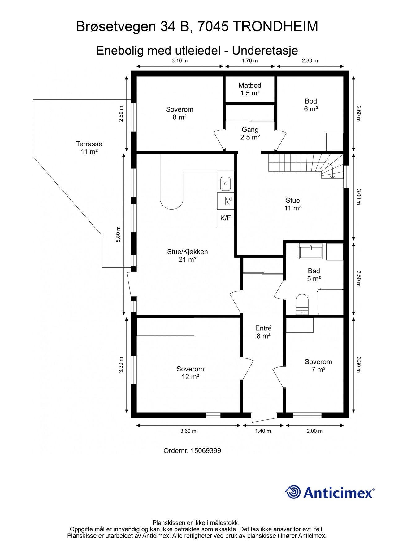 Plantegning - Underetasje Galleribilde