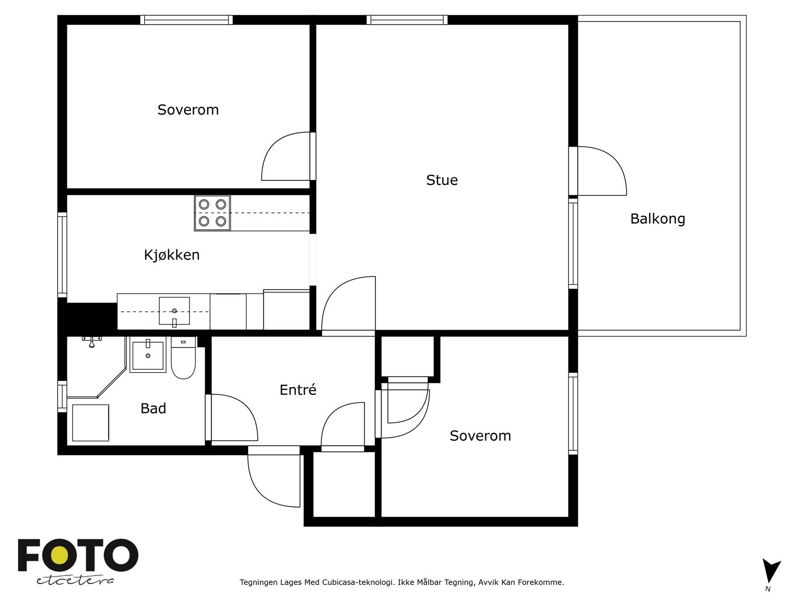 God planløsning og alt på ett plan, enkel adkomst! Galleribilde