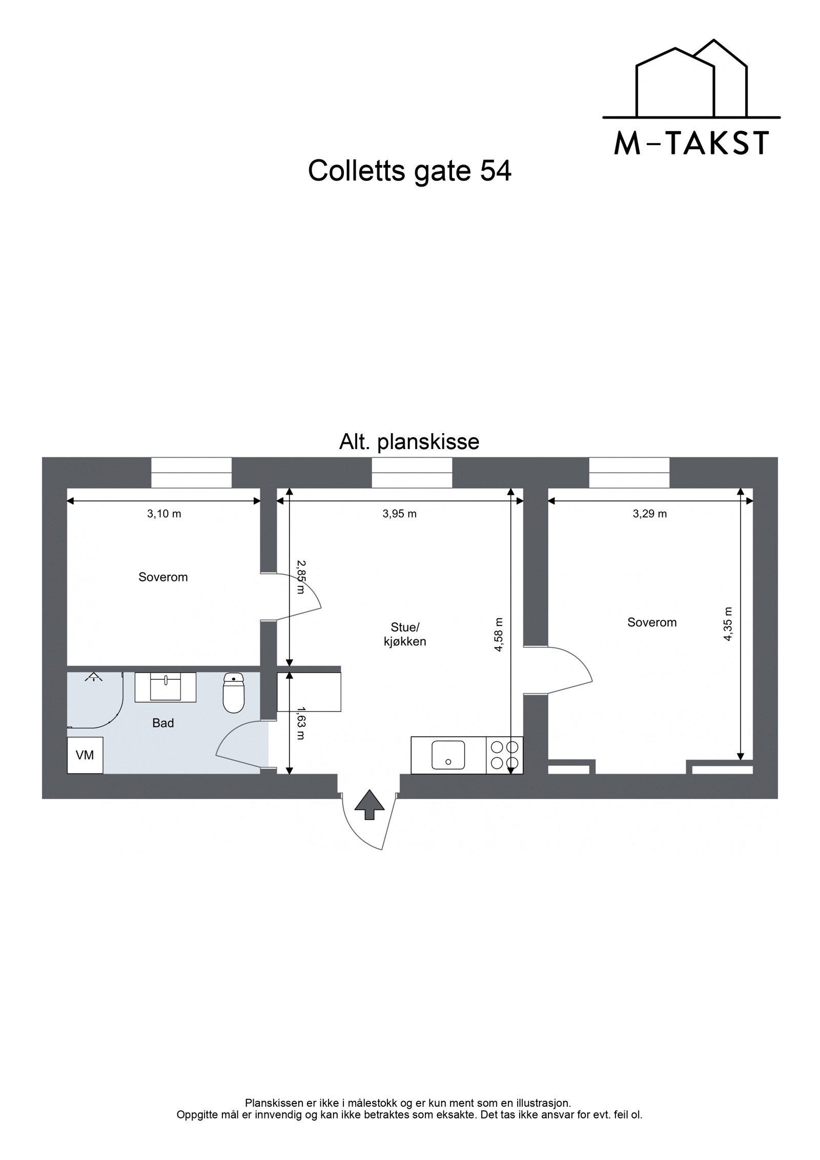 Alternativ plantegning Galleribilde