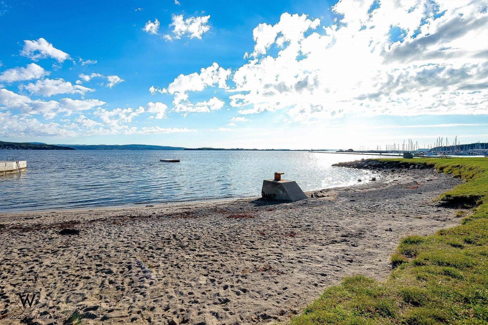 Det er også en egen strand i sentrum Galleribilde