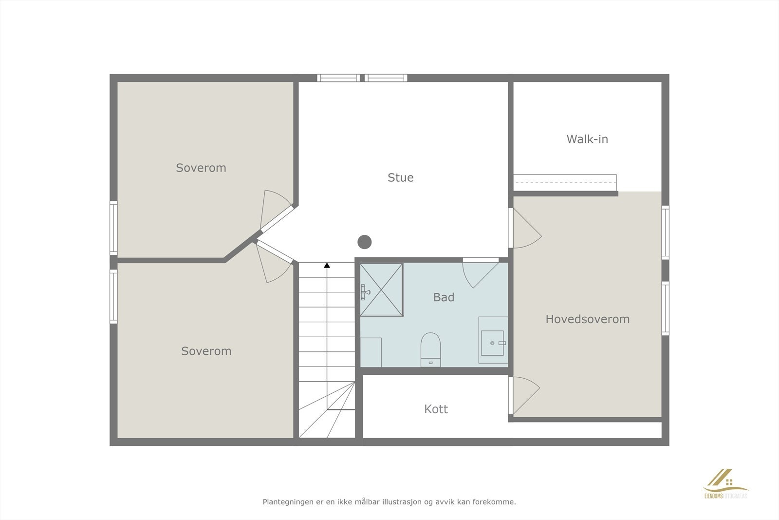 Plantegning 2. etasje Galleribilde