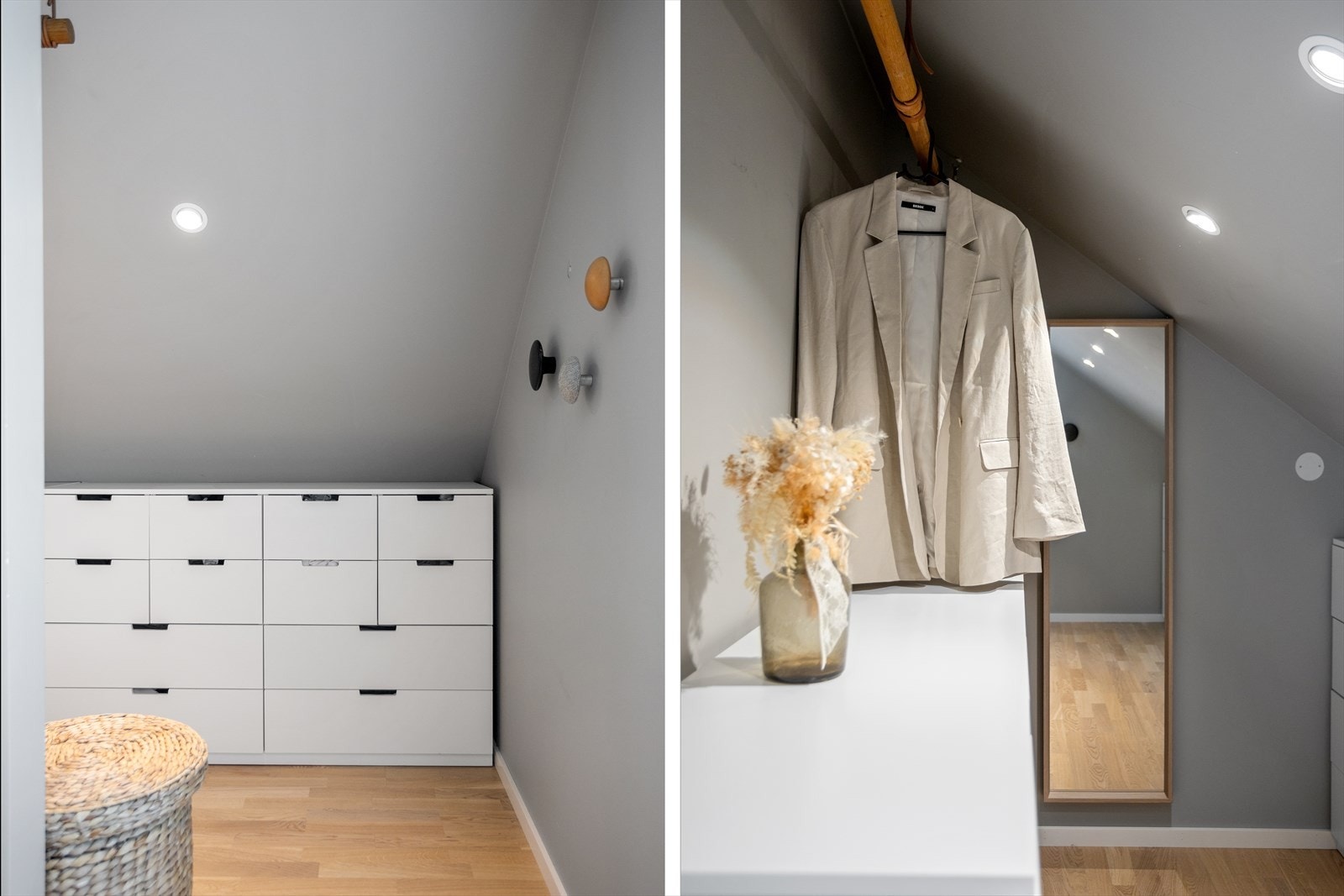 Walk in Closet som har godt med plass for garderobeinnredning Galleribilde