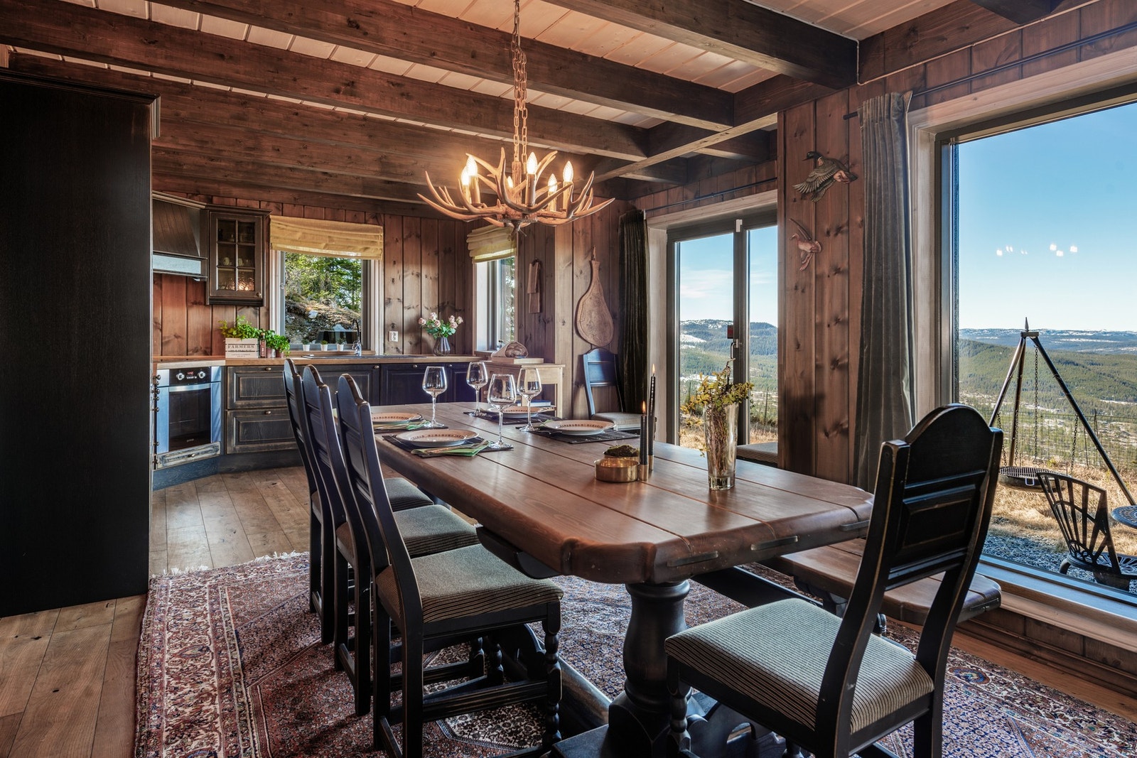 Alle måltider serveres med utsikt. Galleribilde