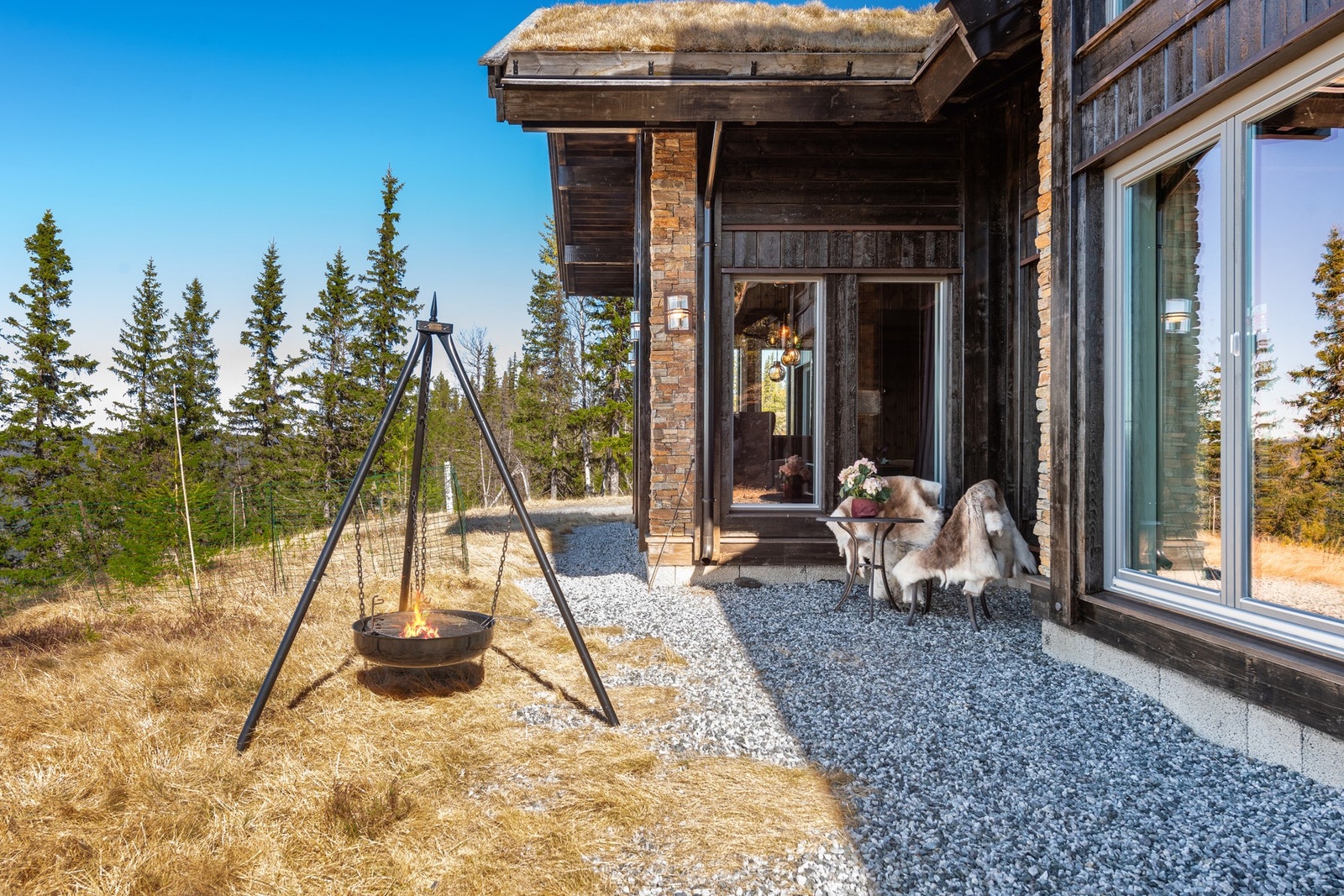 Kan det friste med bålkos i solveggen? Galleribilde