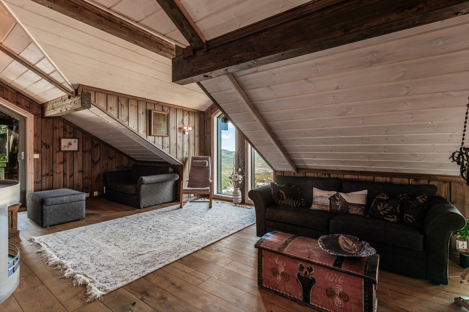 Her kan man trekke seg tilbake og nyte hyttelivet. Galleribilde