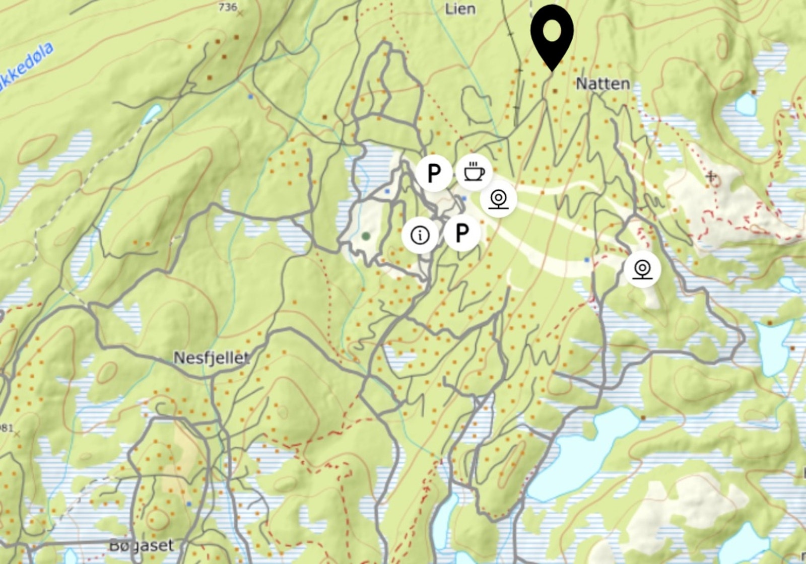 Oversikt over skiløyper langrenn. Et mekka for store o små. Galleribilde