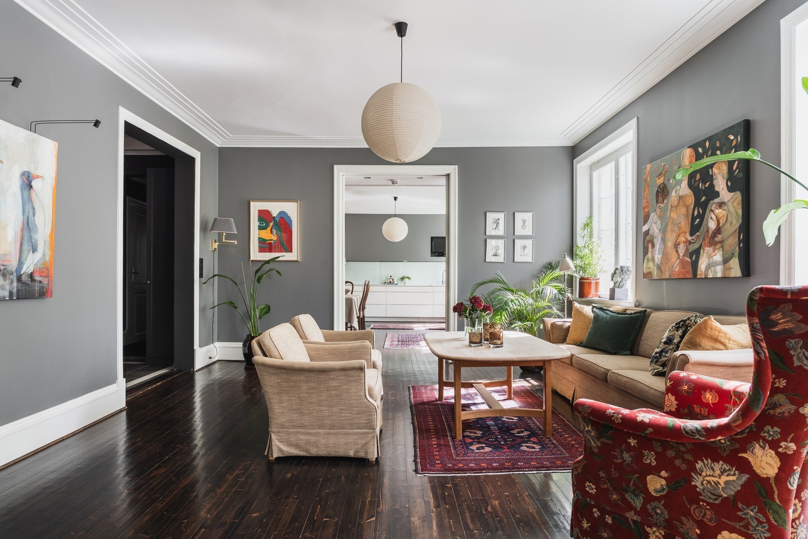 Rommenes flotte plassering gir god kontakt mellom sonene. Galleribilde