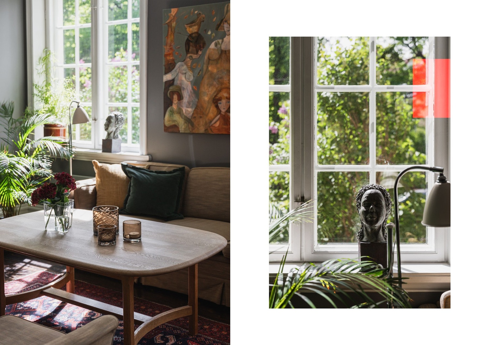 Alle vinduer ble grundig kittet og malt utvendig i 2024. Galleribilde