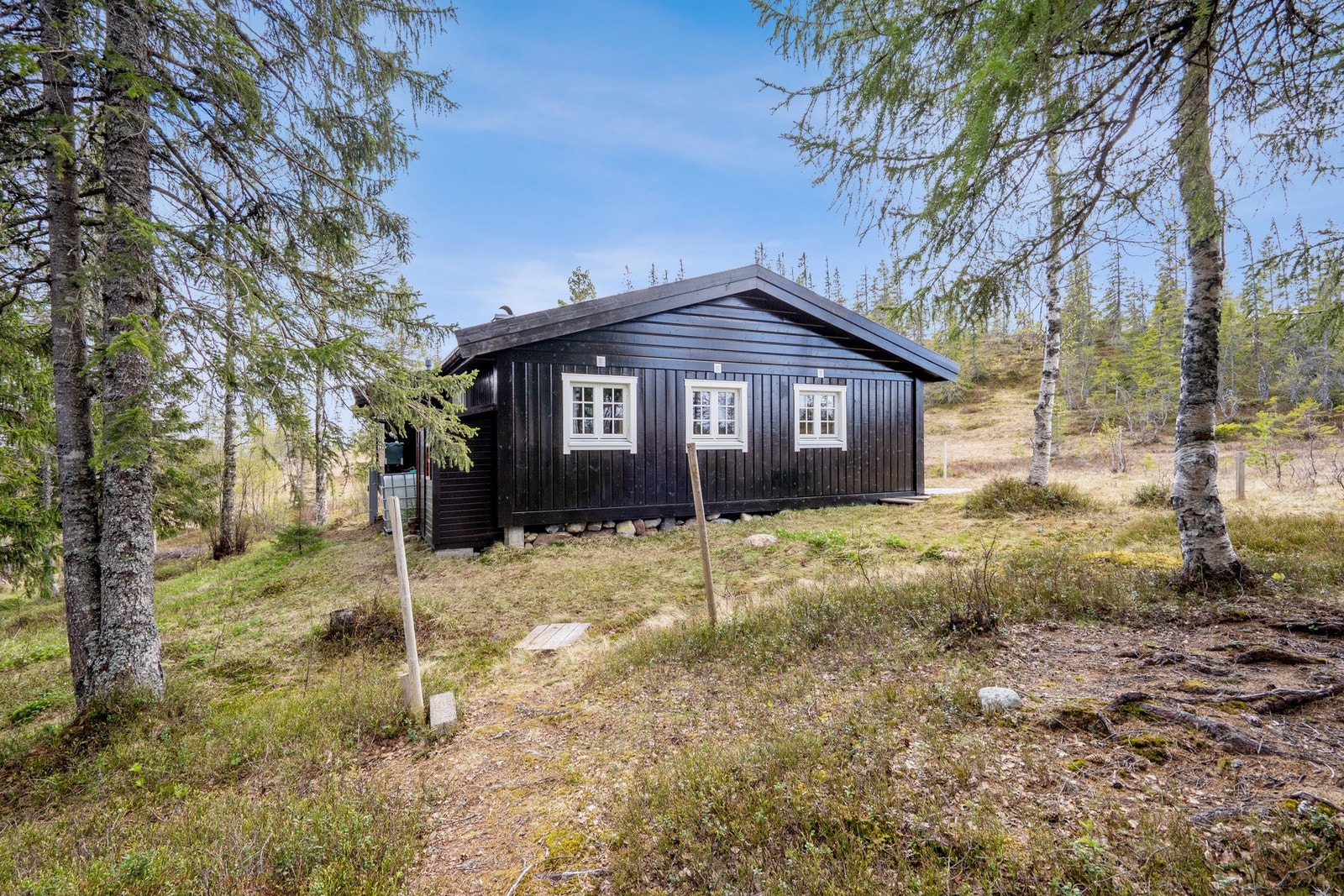 Her er man omringet av flott natur. Galleribilde