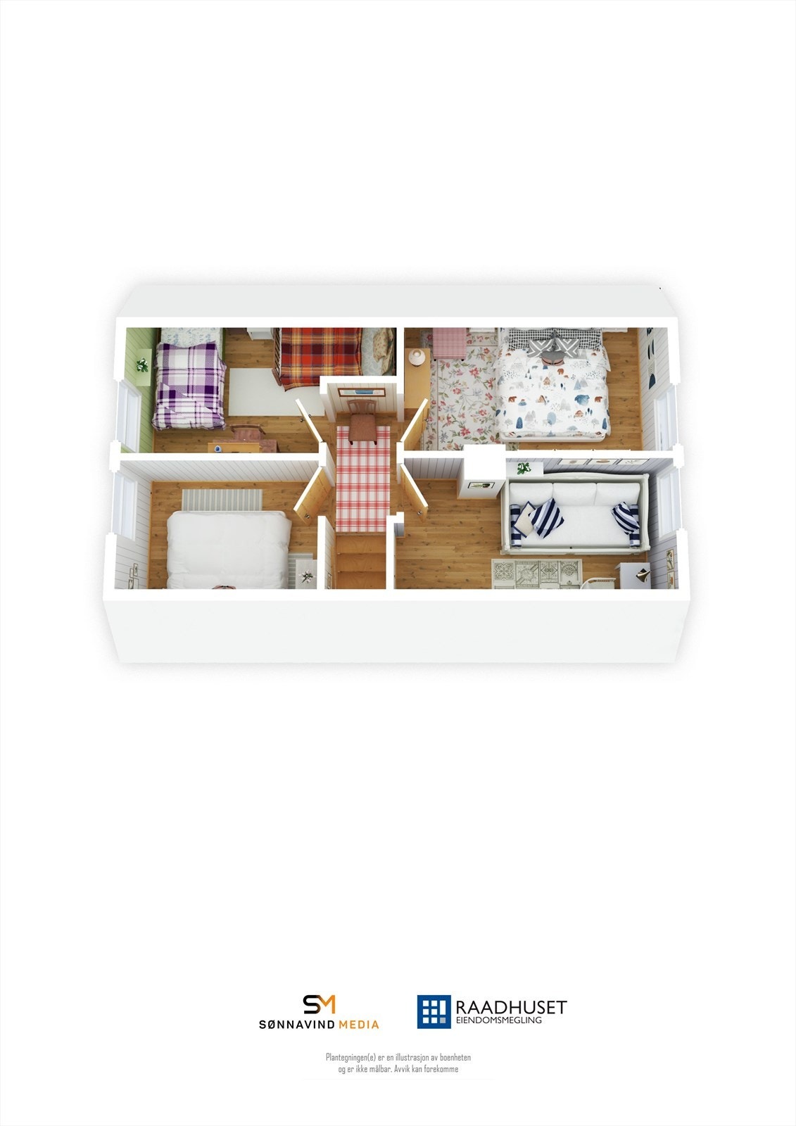 3D Plantegning | 2. Etasje Galleribilde