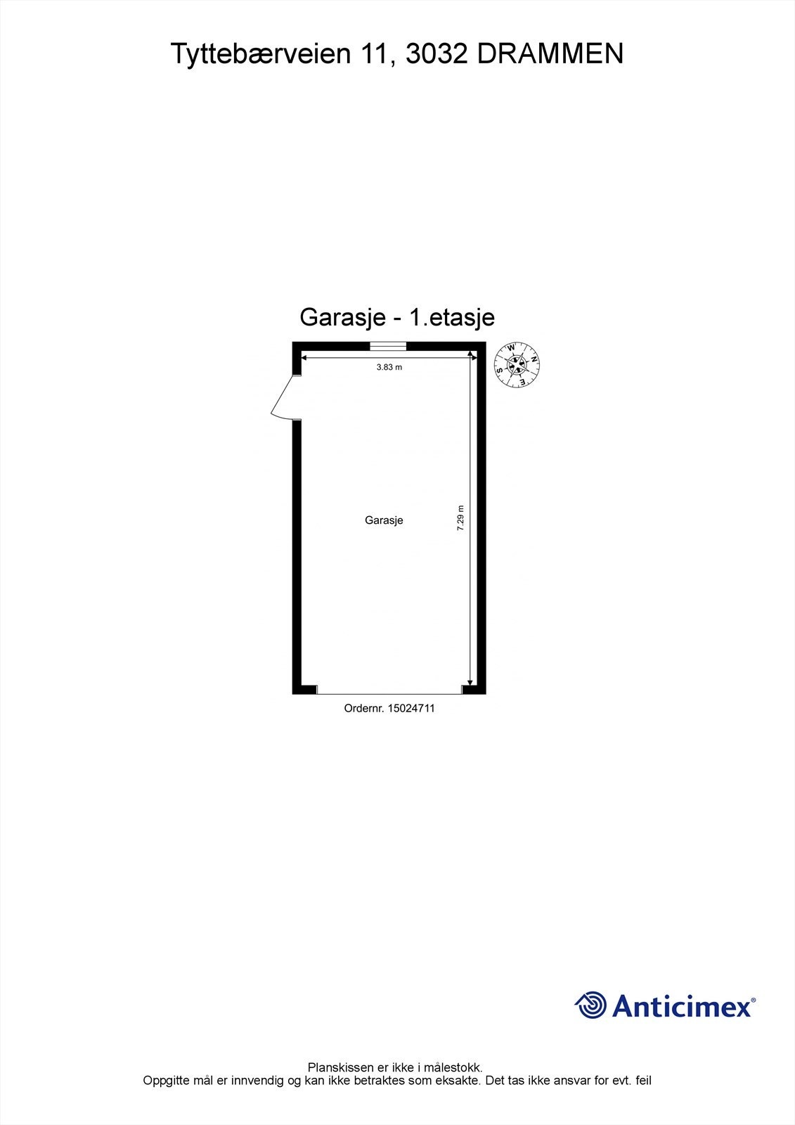 Plantegning garasje Galleribilde