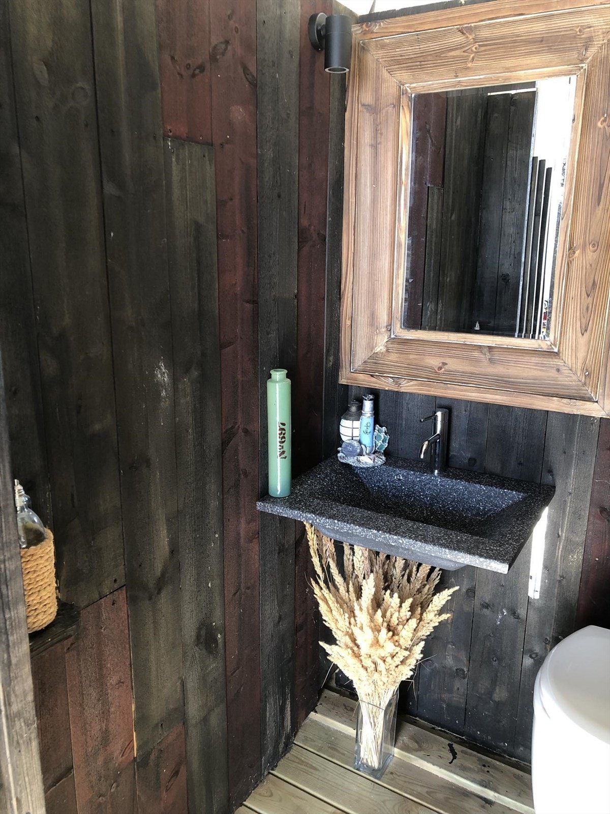 Praktisk lite "ute bad" Galleribilde